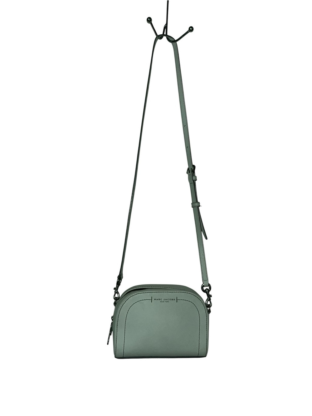 Marc Jacobs Storm Grey Leather Mini Crossbody Bag